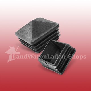 Rohrstopfen für Quadratrohr 50 x 50 mm - Pyramiden-Form